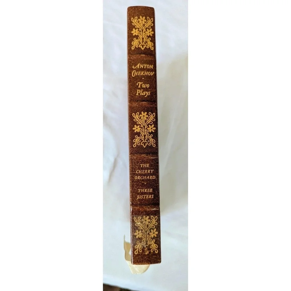 THE EASTON PRESS TWO PLAYS of ANTON CHEKHOV 1977 Luxury Book LEATHER Excellent